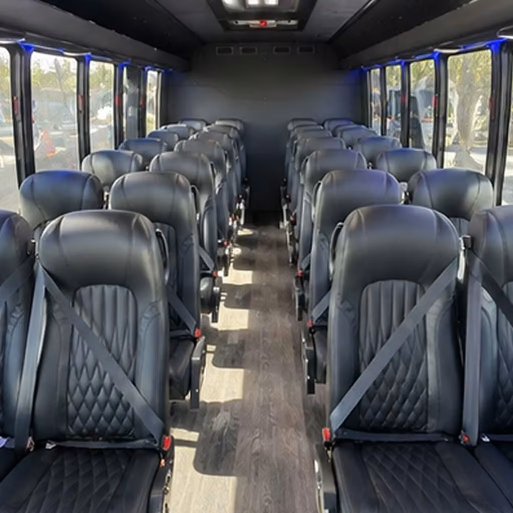 35 passenger minibus inside