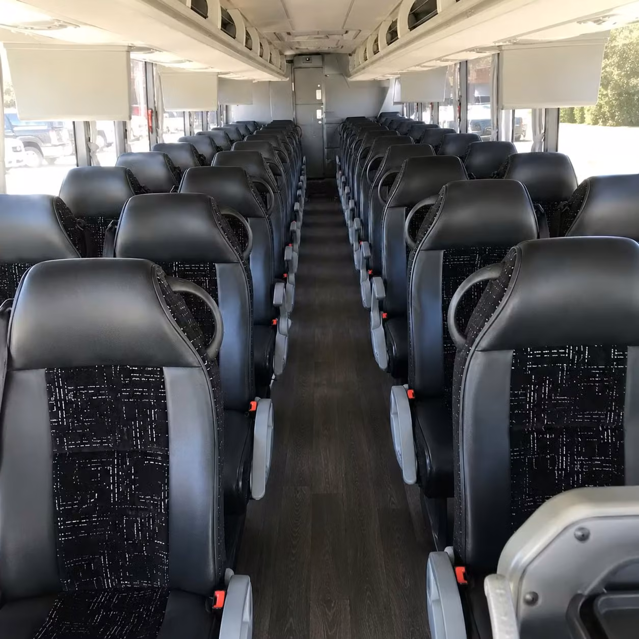 56 passenger charter bus interior