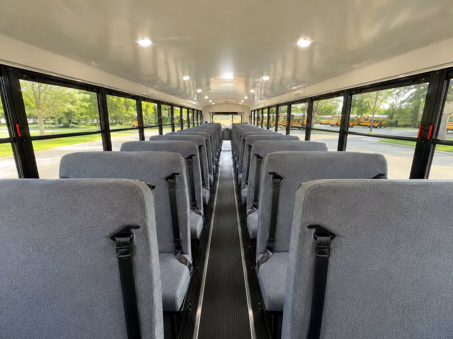 school bus inside