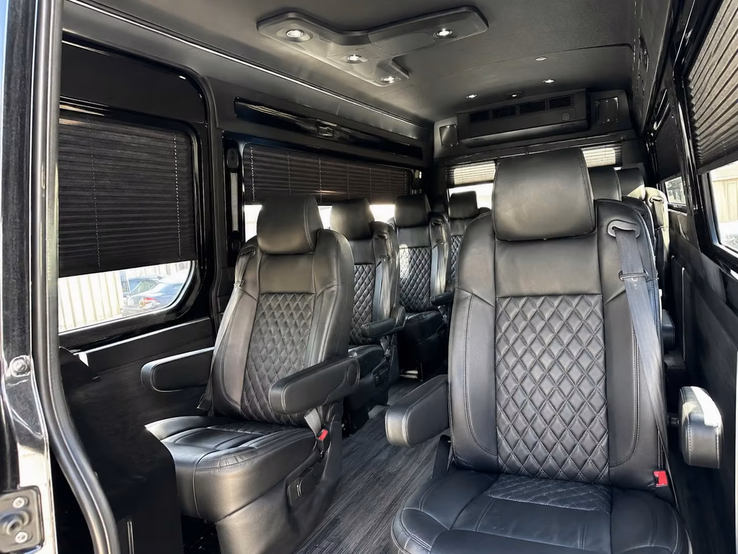 sprinter van with driver inside